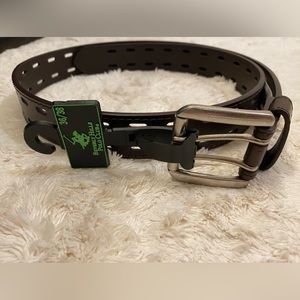 Beverly Hills polo leather belt men’s